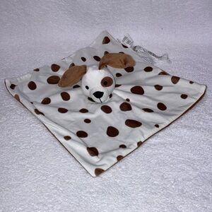 IKEA Dromslott Puppy Dog Lovey Baby Security Blanket Brown Spots 12” Plush